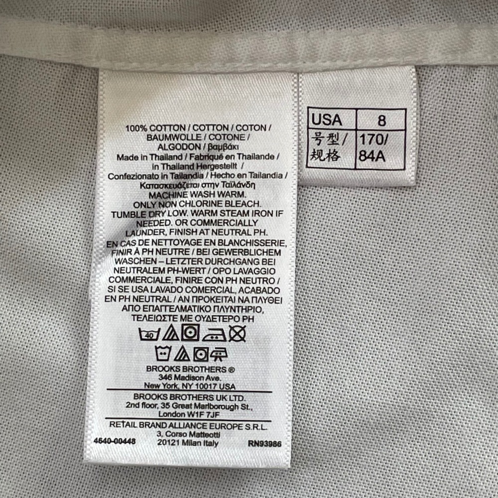 Brooks Brothers Womens White Pintuck Bib Front Stretch Button Down Shirt Size 8 - Picture 3 of 10